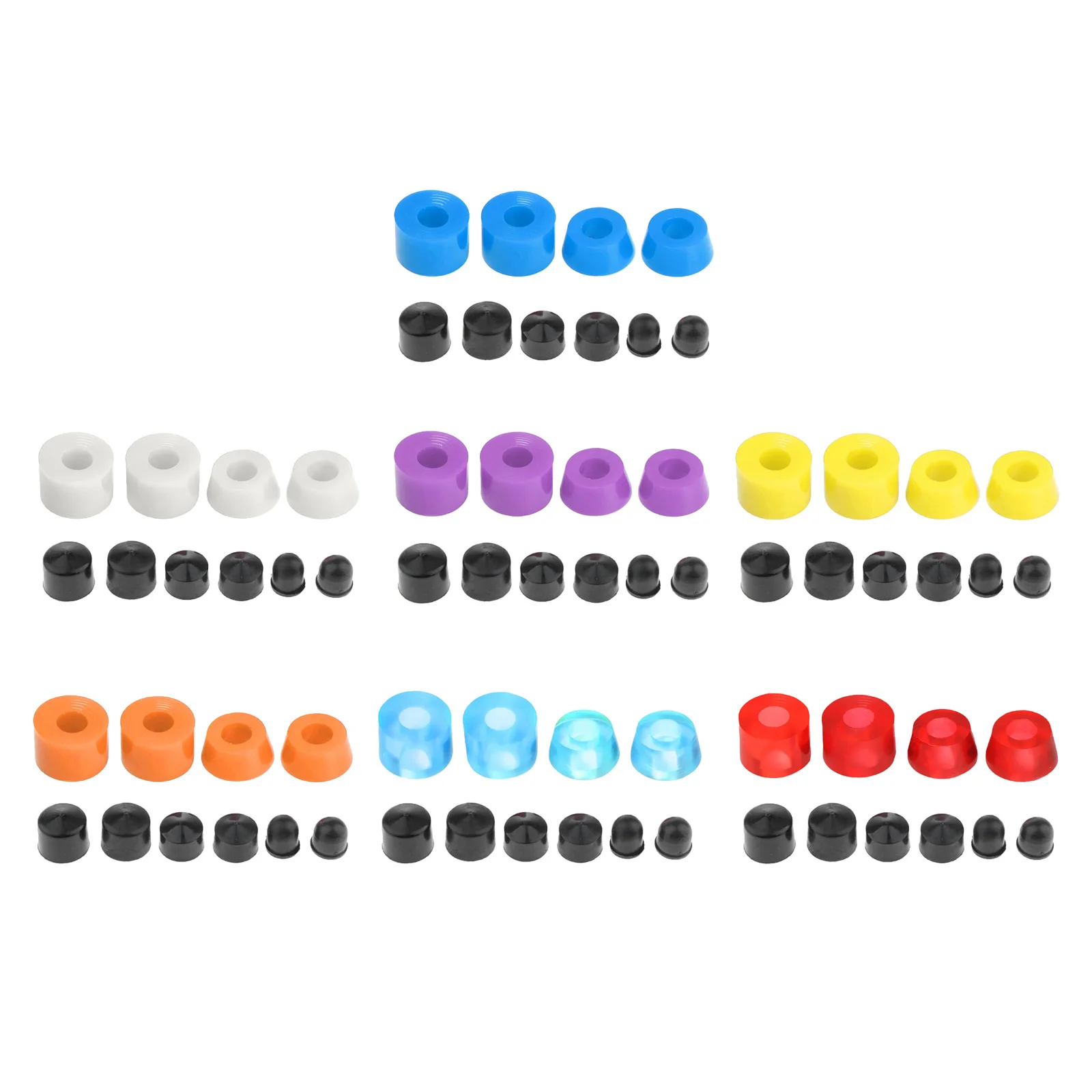 

Skateboard Truck Bushing Kit Replacement Soft Rebuild Cushions Scooter Accessories for Longboard Cruisers