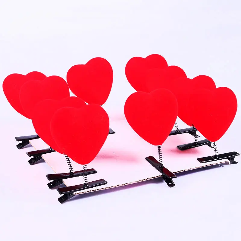 

3pcs/lot cute heart hair clips red Children heart hair clips Cute Girls Barrettes Hairpin Headwear Baby Girl Hair Accessories