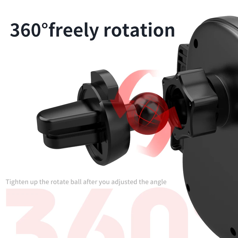 

2021New Upgrade Universal Car Phone Holder Air Vent Mount Mute Stand Take Put One Hand Rotate 360 Drive Safely