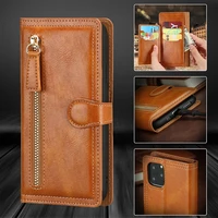 zipper wallet phone case for iphone 13 12 11 pro max xs xr se 2020 flip case holder magnetic leather case for iphone 8 7 6 plus