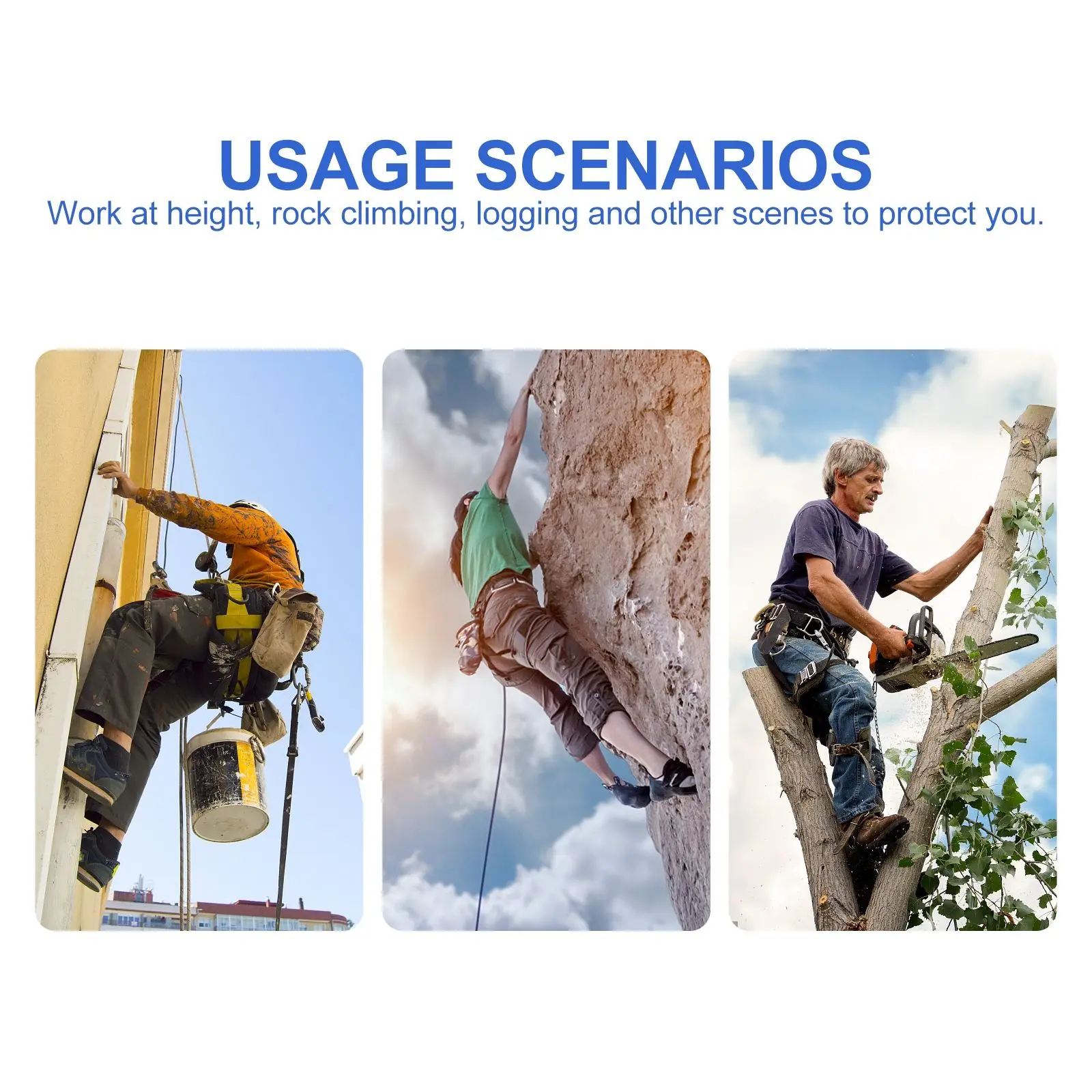 

Body Safety Belt with Waist Pad Safety Climbing Harness Protective Equipment