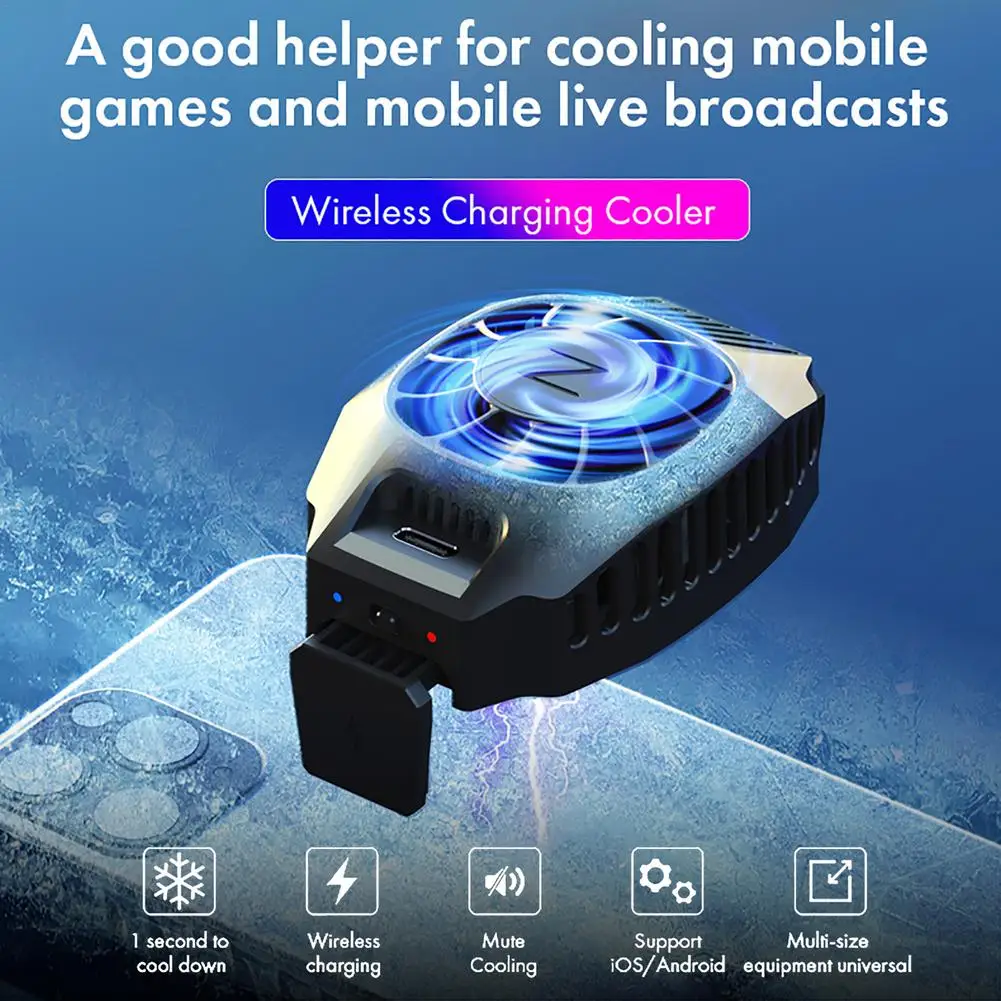 

Mobile Phone Cooler Portable Phone Radiator Heat Dissipation Up To 7 Inch For Android IOS For IPhone For Huawei For Samsung