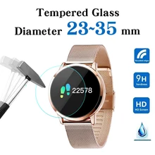 Full Size Round Watches Tempered Glass Screen Protector Film Diameter 23 24 25 26 27 28 29 30 31 32 33 34 35 mm For Smart Watch