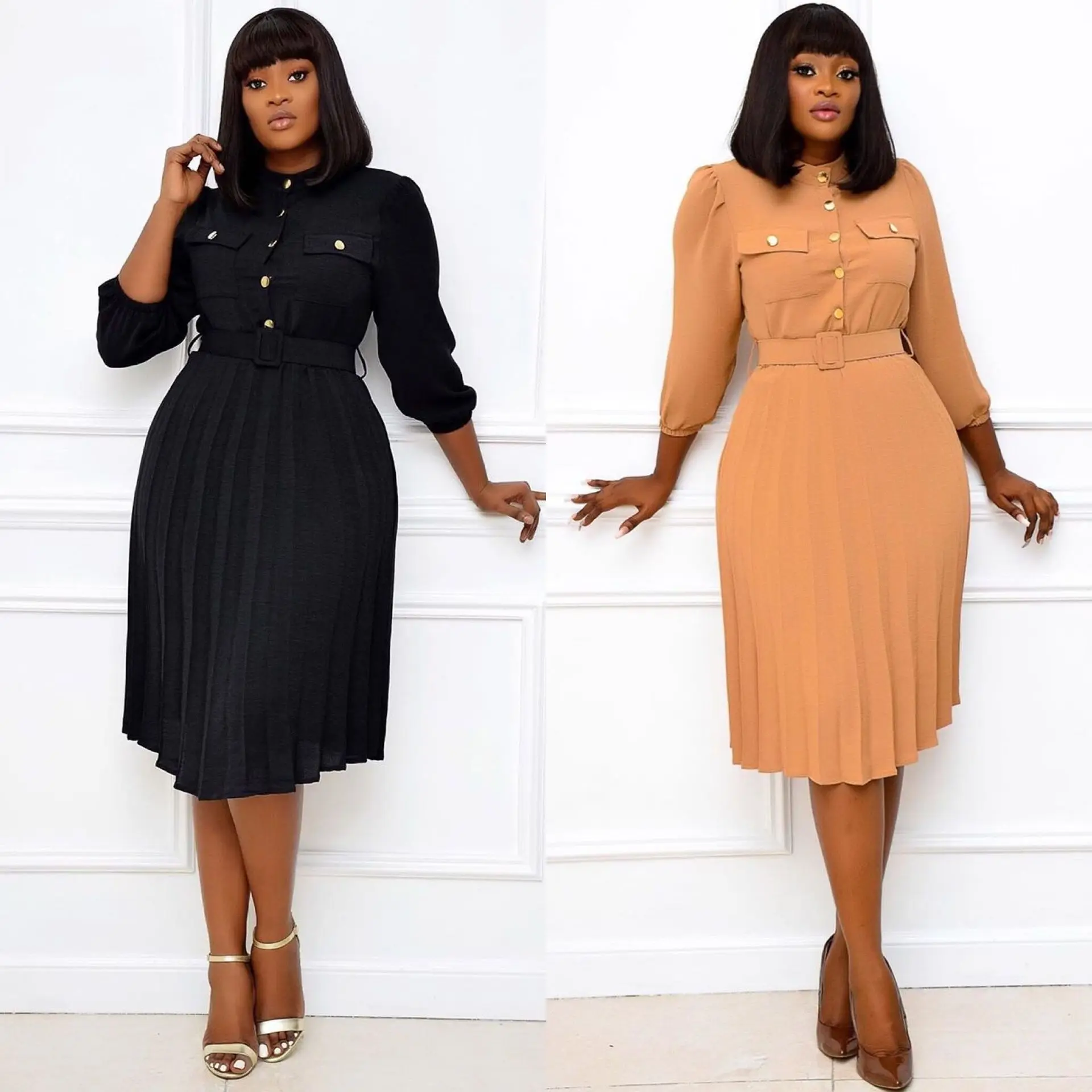 

Big Shirt Dress Elegant Office Dresses for Women Ladies Summer 2021 Work Out Workwear Clothing Vestidos Mujer Robe Femme Overall