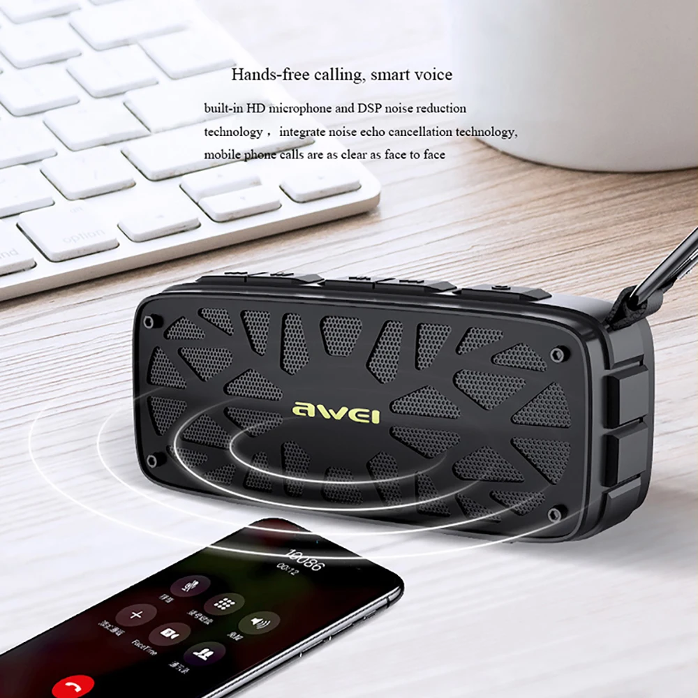 Awei Y330 2-канальная стерео Bluetooth-колонка глубокие басы TWS-саундбар Беспроводная