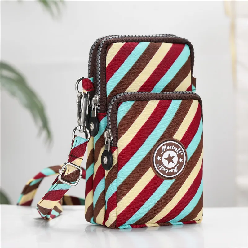 Colorful twill Популярная Портативная сумка для Iphone XSMAX XR huawei P20P30Samsung S9S10 Plus на плечо - Цвет: Colorful twill