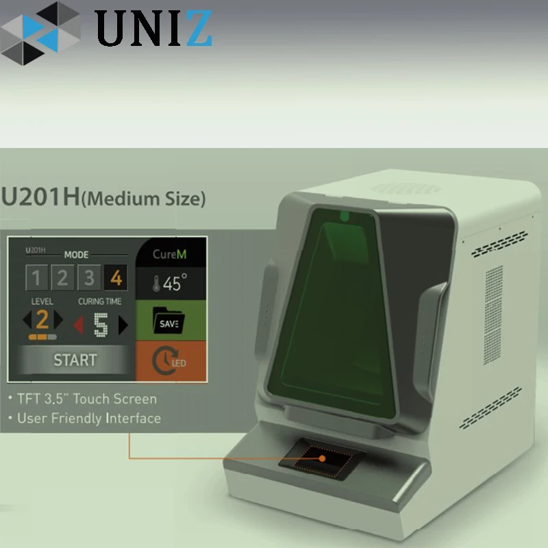 Система УФ-отверждения UNIZ Cure M для 3D-принтера устройство регулировки уровня