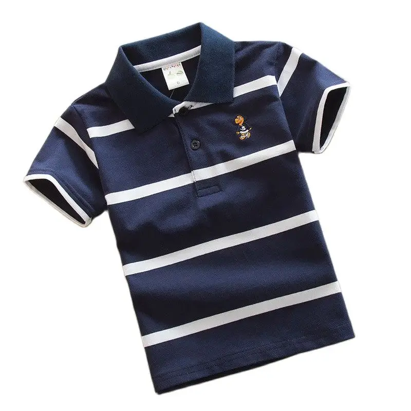 Высококачественная рубашка поло для маленьких мальчиков новая летняя одежда