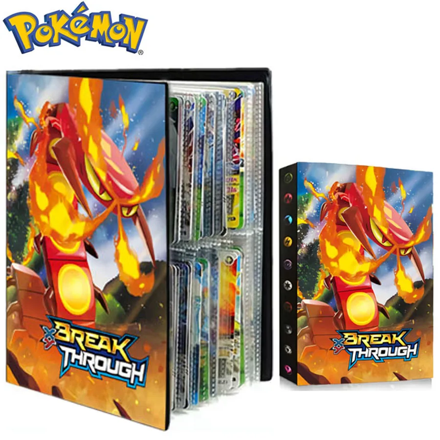 

4 Pocket 240 Card Album Livre Pokémon Map Book Pokemon Binder Anime Cards Collectors Holder Loaded List Capacity Folder Toy Gift