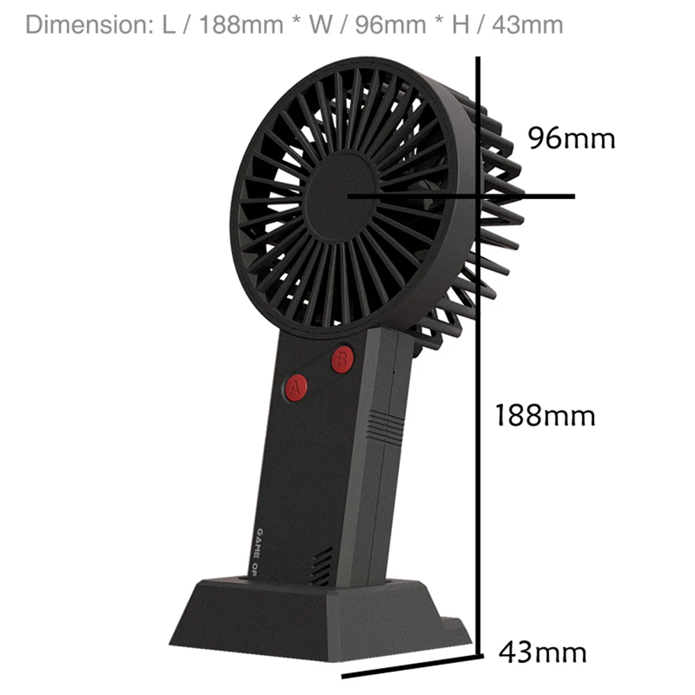 

USB Mini Handheld Fan Desk Fan 3 Cooling Speed Personal Table Fan 7-Blades Ultra Quiet Rechargeable Electric Fan for Travel