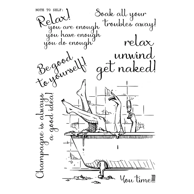 Расслабиться прозрачный силиконовый штамп/замазка для &quotсделай сам&quot