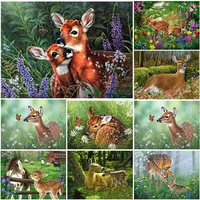 5d diy diamond painting deer full round square rhinestones pictures diamond embroidery animals mosaic sale home decoration