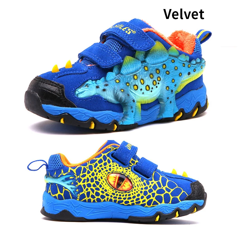 Светящиеся кроссовки Dinoskulls для мальчиков детские со светодиодной подсветкой