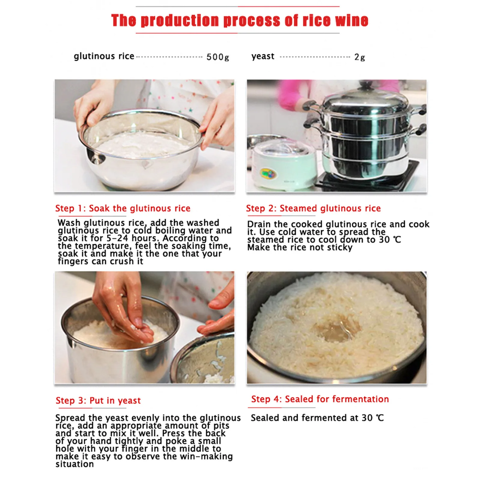 Винные дрожжи сладкий рисовый виноград стартовый заквасок 8 г активный порошок