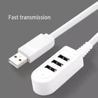 Высокая Скорость мульти-usb-хаб новичок 3-Порты и разъёмы концентратор внешний кабель-удлинитель для USB устройства Питание компонентов и адаптер