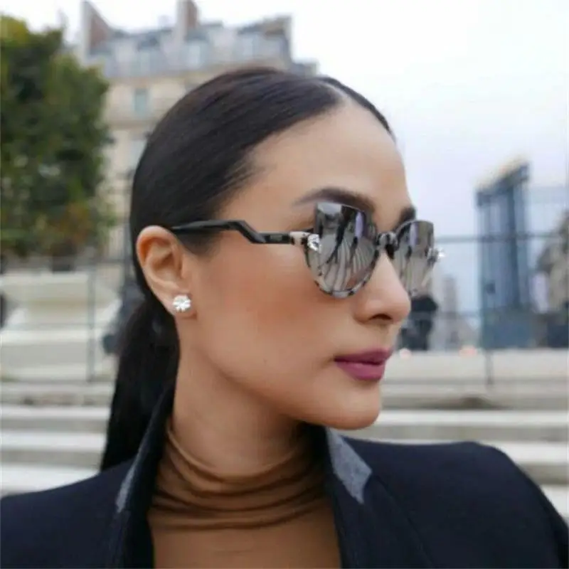 Роскошные женские солнцезащитные очки винтажные дизайнерские кошачий глаз