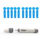 Yongrow ручка в форме ланцета Регулируемая глубина забора глюкозы в крови тест-ручка устройство для анализа крови диабетиков 50 шт100 шт 28 г