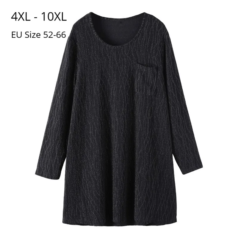

Размера плюс 10XL 8XL 6XL 4XL ,Российские размеры 66 62 58 54 , енские осенние Футболки с длинным рукавом, вырез лодочкой, блестящая модная одежда для же...