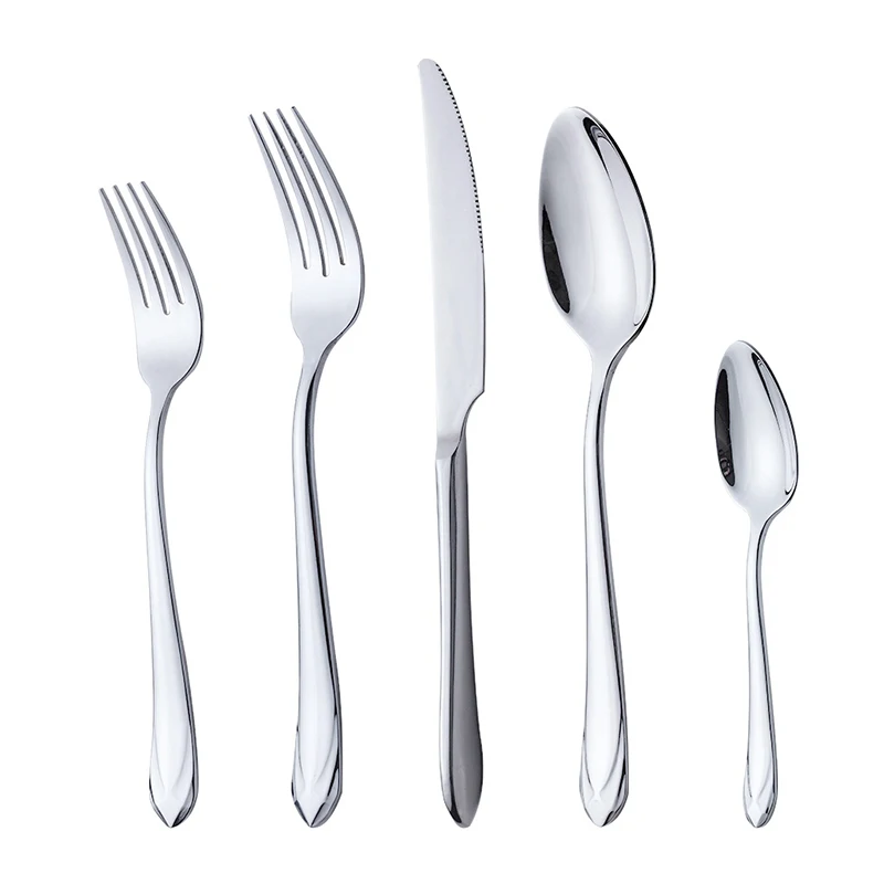 

20Pcs/set 304 Stainless Steel Silverware Dinnerware Set Tableware Luxury Cutlery Set Flatware Knife Fork Spoon Dishwasher Safe