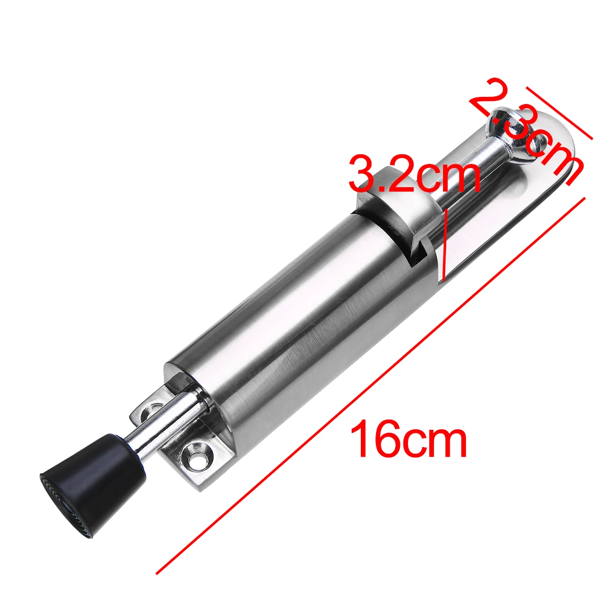 Серебристая телескопическая дверь из нержавеющей стали стоппер пружинный