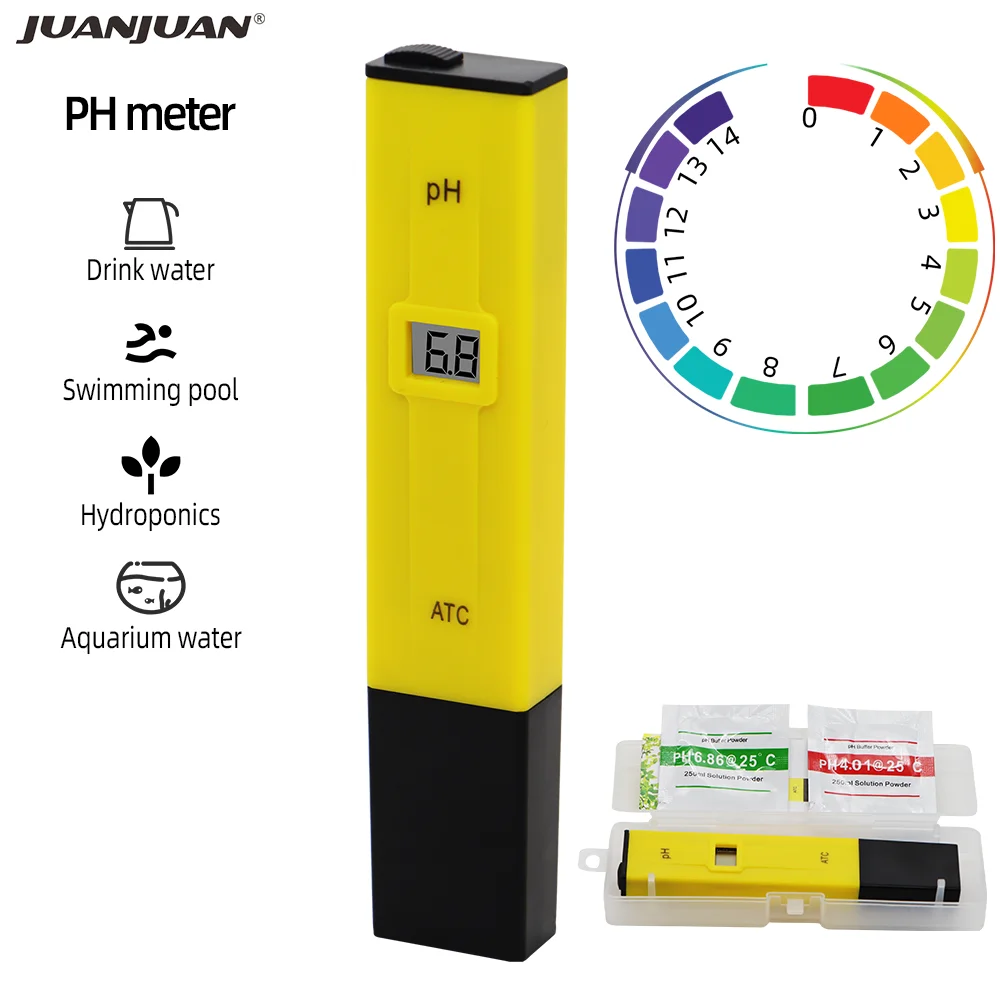 Портативный PH метр для аквариумов 100 шт./лот с розничной коробкой от dhl/fedex|water ph