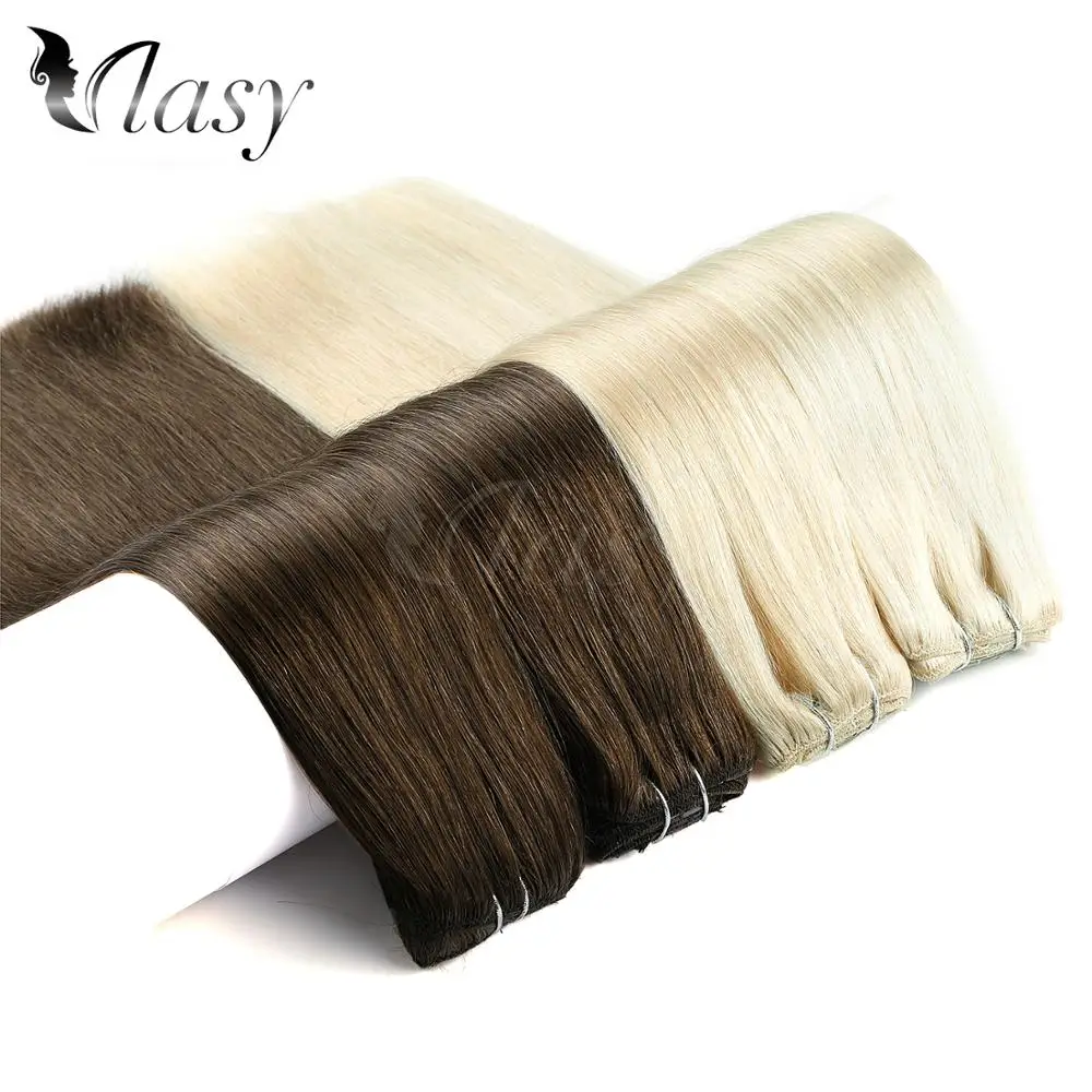 

Vlasy 24'' Remy Clip In Extensions 7pcs/set 16 clips Straight Double Drawn Full Head Set Clip In Human Hair Extensions 140g/pc