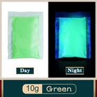 10 г зеленый цвет световой Краски фосфоресцирующий порошок искусство поделки вечерние Творческий светится в темноте украшения люминофора пигмент