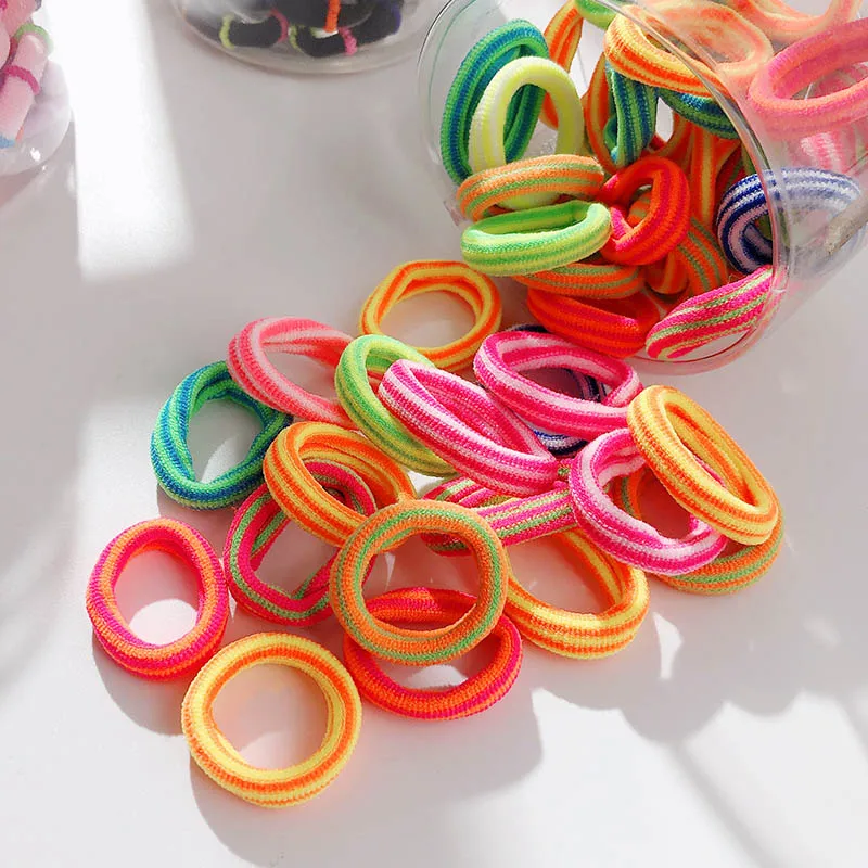 100 шт./партия эластичная резинка аксессуары для волос модное ювелирное изделие