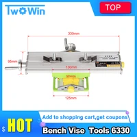 mini multifunctional cross working table for drilling milling machine bench vise mechanic tools 6330