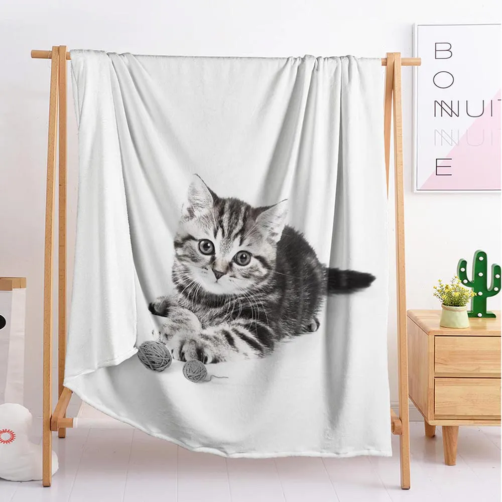 Economici 2020 Nuovo Gatto Animale Custom Coperte Di Grandi Dimensioni E Di Piccole Dimensioni Rimessa Laterale Coperta Arazzo Sacco A Pelo Coperta Di Flanella Coperta Di Biancheria Da Letto