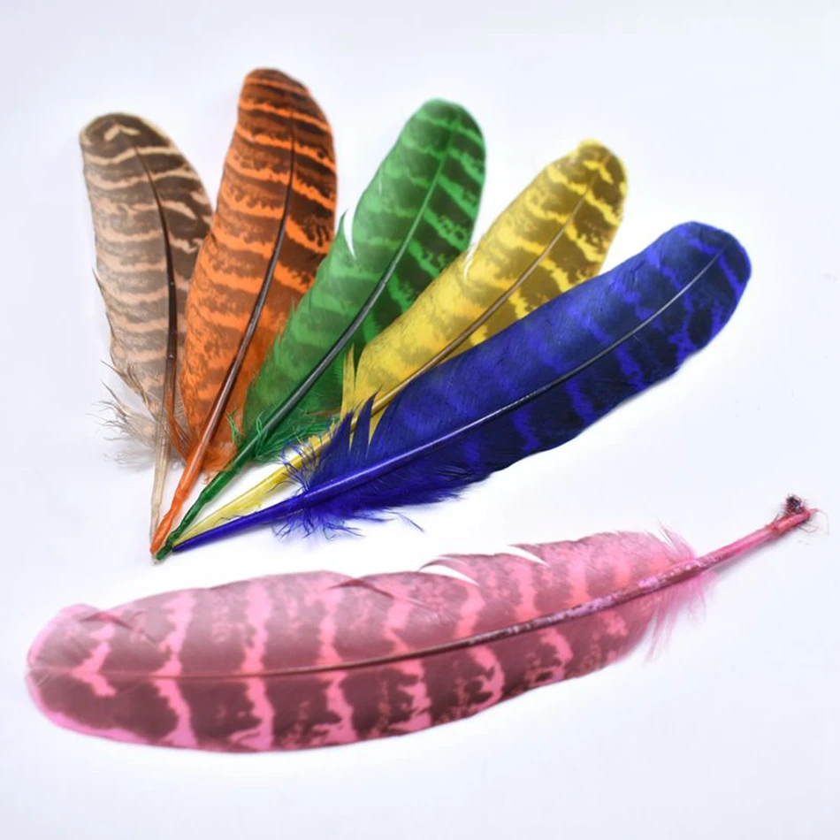 Натуральные перья фазана для рукоделия 10-15 см 20/100 шт. | Дом и сад