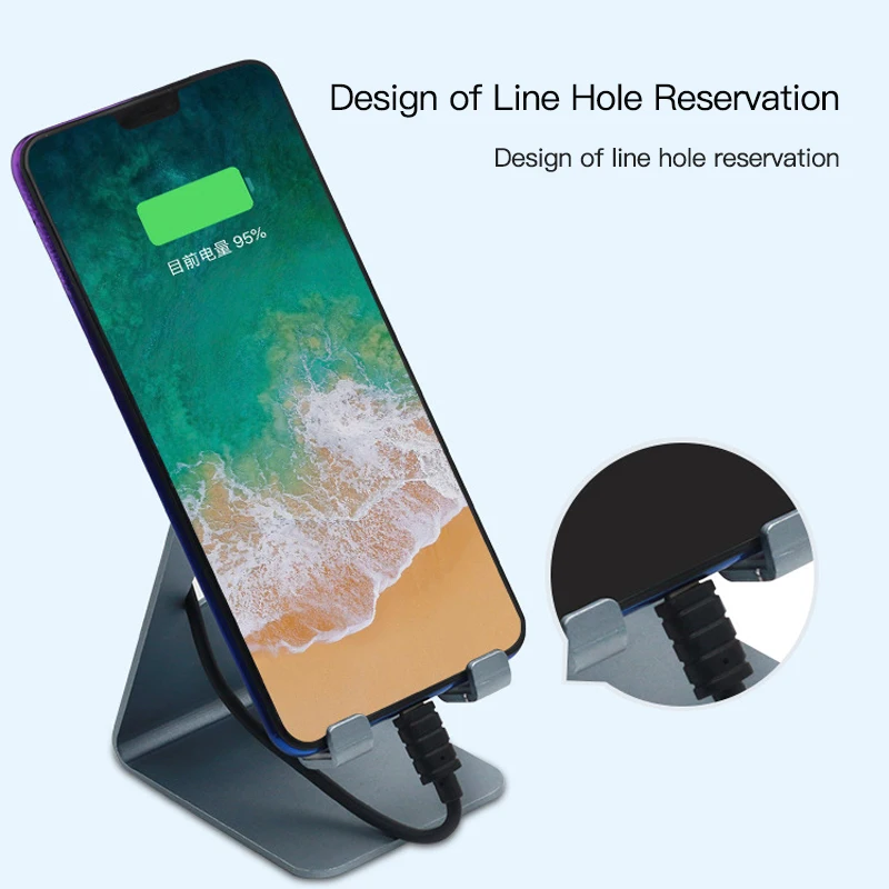 

Telefoon Houder Stand Creative Voor Iphone 7 8 X Xs11 Xiaomi Mi 9 Metalen Telefoon Houder Mobiele Telefoon Stand Bureau