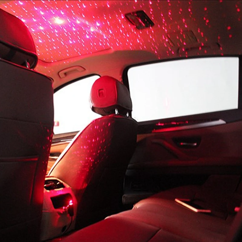 Автомобильная Usb Универсальная мини светодиодная крыша звезда ночник