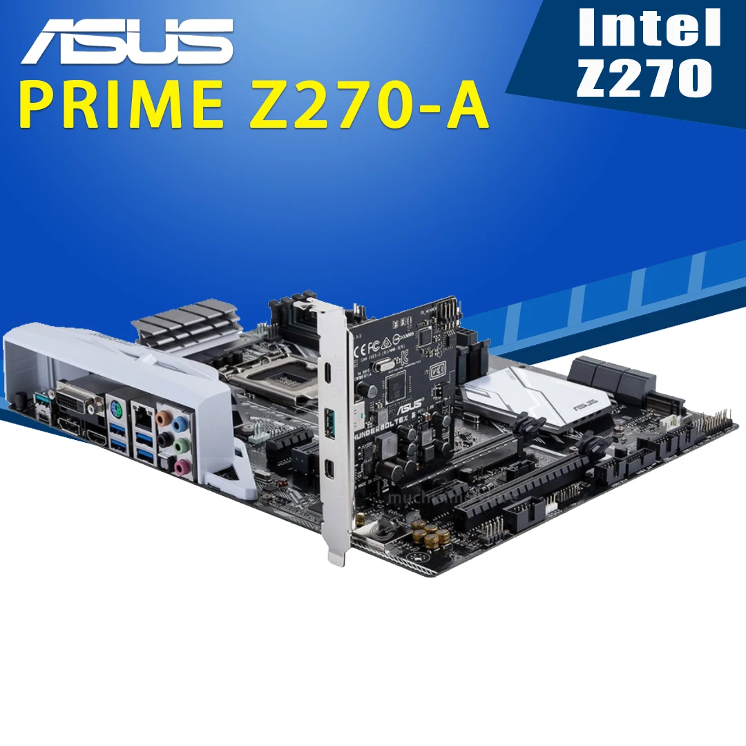 Billig LGA 1151 Asus PRIME Z270-A Motherboard Unterstützung 6th 7th-Gen Core I7/i5/i3 DDR4 64GB PCI-E 3,0 Desktop Intel Z270 Placa-Mãe 1151
