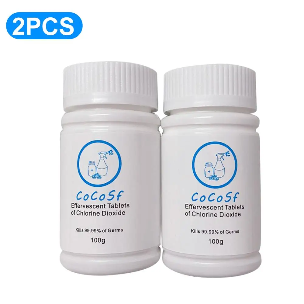 

100pcs Swimming Pool Cleaning Tablet Household Sterilization Disinfectant Decontamination Tablet