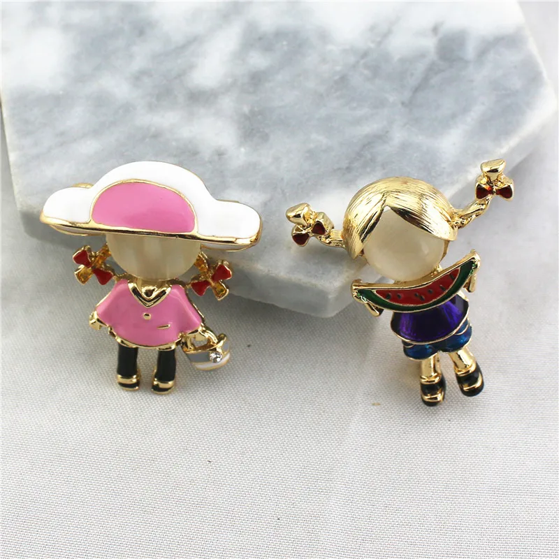 Новая разноцветная брошь в форме капли с опалом инкрустированная 2021 эмалью |