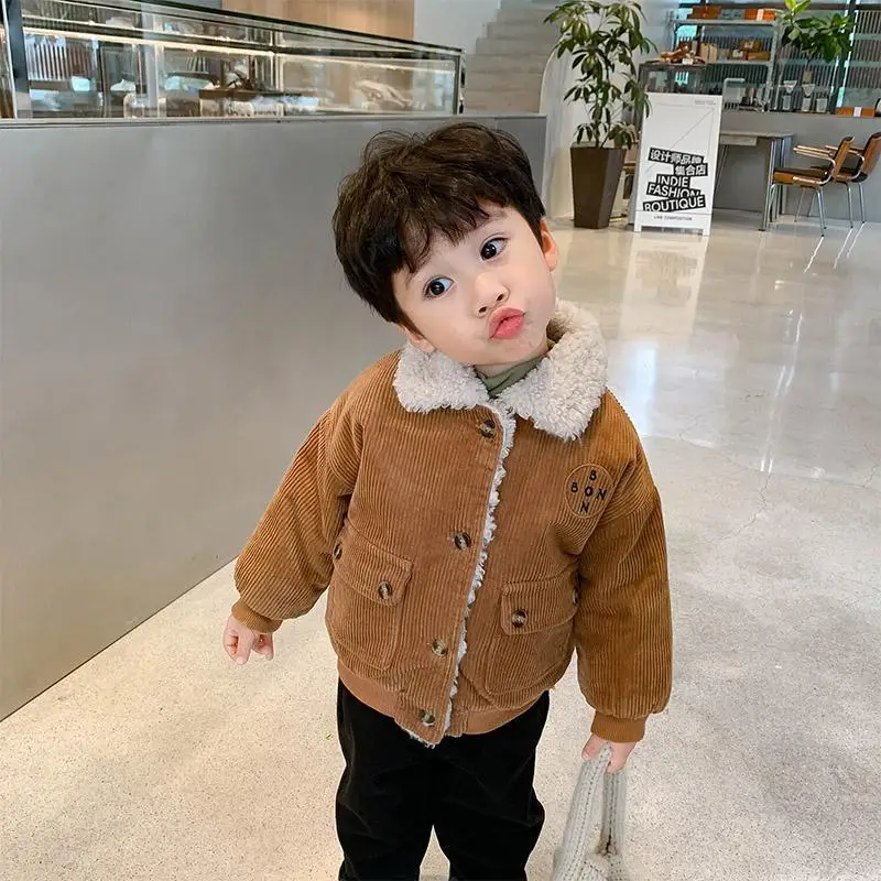 Детская зимняя верхняя одежда куртка для мальчиков на осень и зиму От 1 до 8 лет