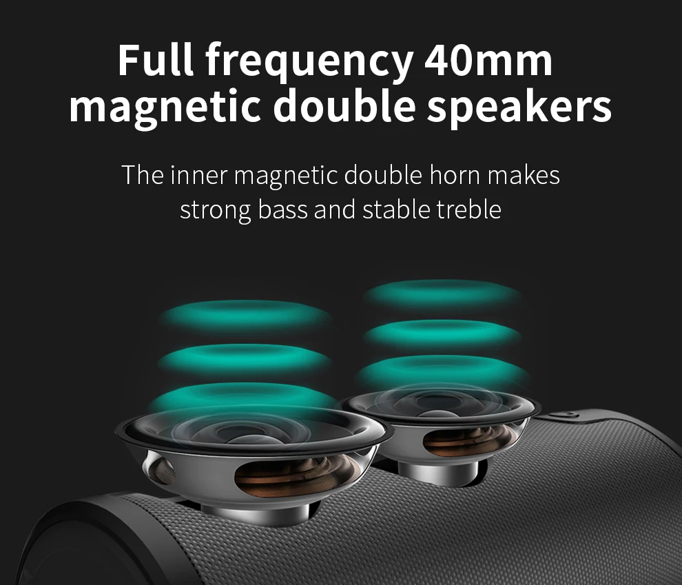 Zealot S8 Bluetooth с сенсорным управлением Колонка+ сумка для переноски HiFi поддержка sd-карты громкой связи беспроводная стереоколонка для наружного использования