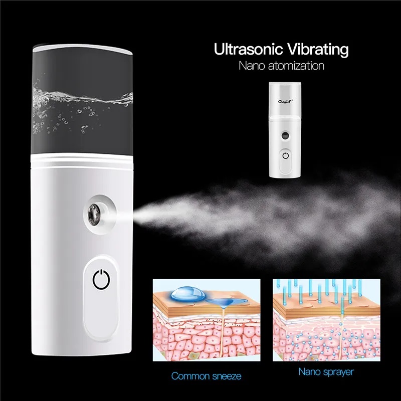 

120ml USB Ultrasonic Humidifier Air Moisturizing Steamer Mini Essential Oil Diffuser Aromatherapy Auto Shut Down 7 Colors Light