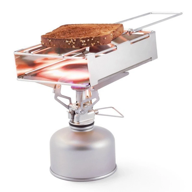 Folding BBQ Grill Stainless Steel Mini Portable Barbecue Bread Sausage Grilling Rack |