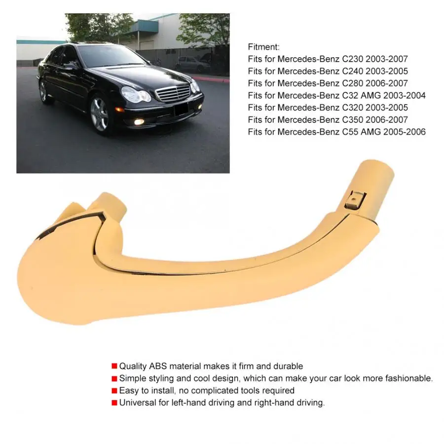Передняя правая внутренняя дверная ручка 2038101651 подходит для Mercedes Benz C230 2003 2004 2005