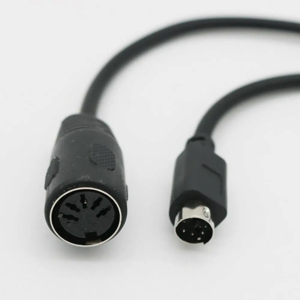 Кабель переходник DIN5 AT Female для Mini DIN6 MDIN6 PS/2 Male pc Mac кабель 6 дюймов|Компьютерные