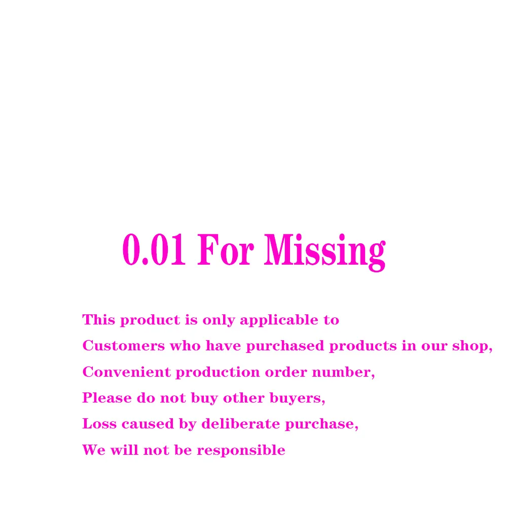 

0.01 for missing
