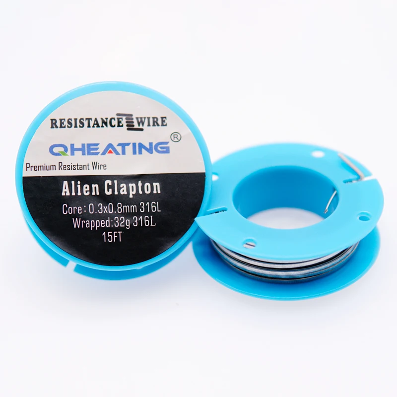 Испаритель SS316L Alien Clapton wire0.3 * 0 8 + 32ga электронная сигарета готовые катушки для