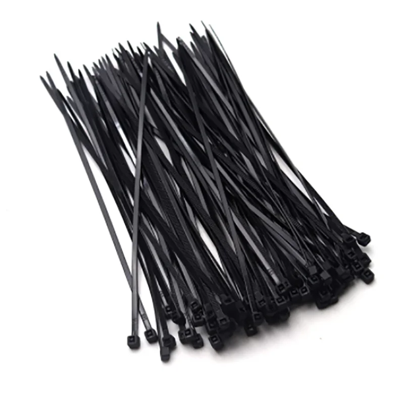

100/500PCS black self-locking nylon plastic cable tie 3*100mm wide 2.5MM cable tie fixing ring wire and cable self-locking