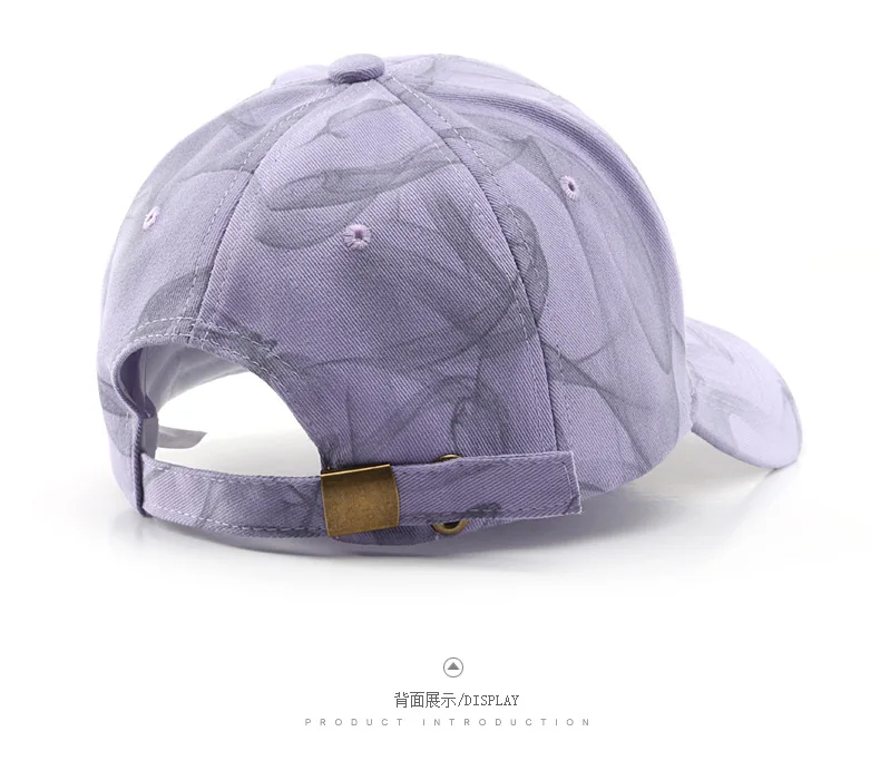 

Spring, summer and autumn tie-dye curved brim baseball cap fashion street personality men and women sun protection sun hat cap