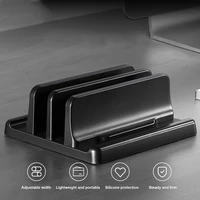 vertical laptop stand plastic portable macbooktabletphone holder adjustable desktop notebook dock space save accessory