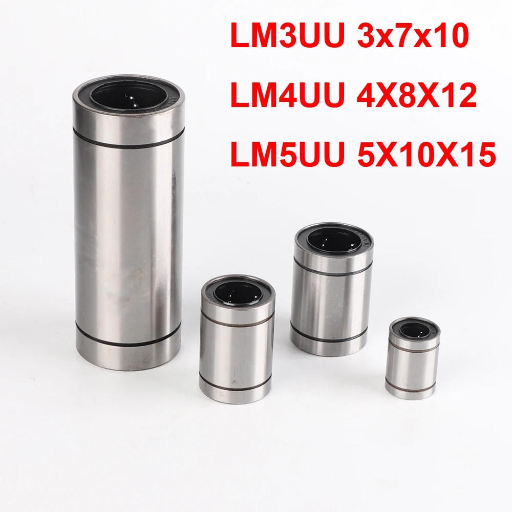 LM3UU LM4UU LM5UU Линейный Подшипник Втулка CNC части вала|bearing shaft|linear motion shaftbearing linear |