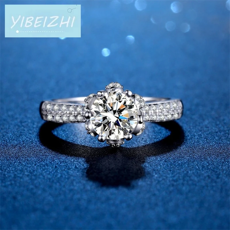 

2 ct круглая бриллиантовая круглая железная Муассанит d cor & neve rainha anel 925 мужские кольца для женщин