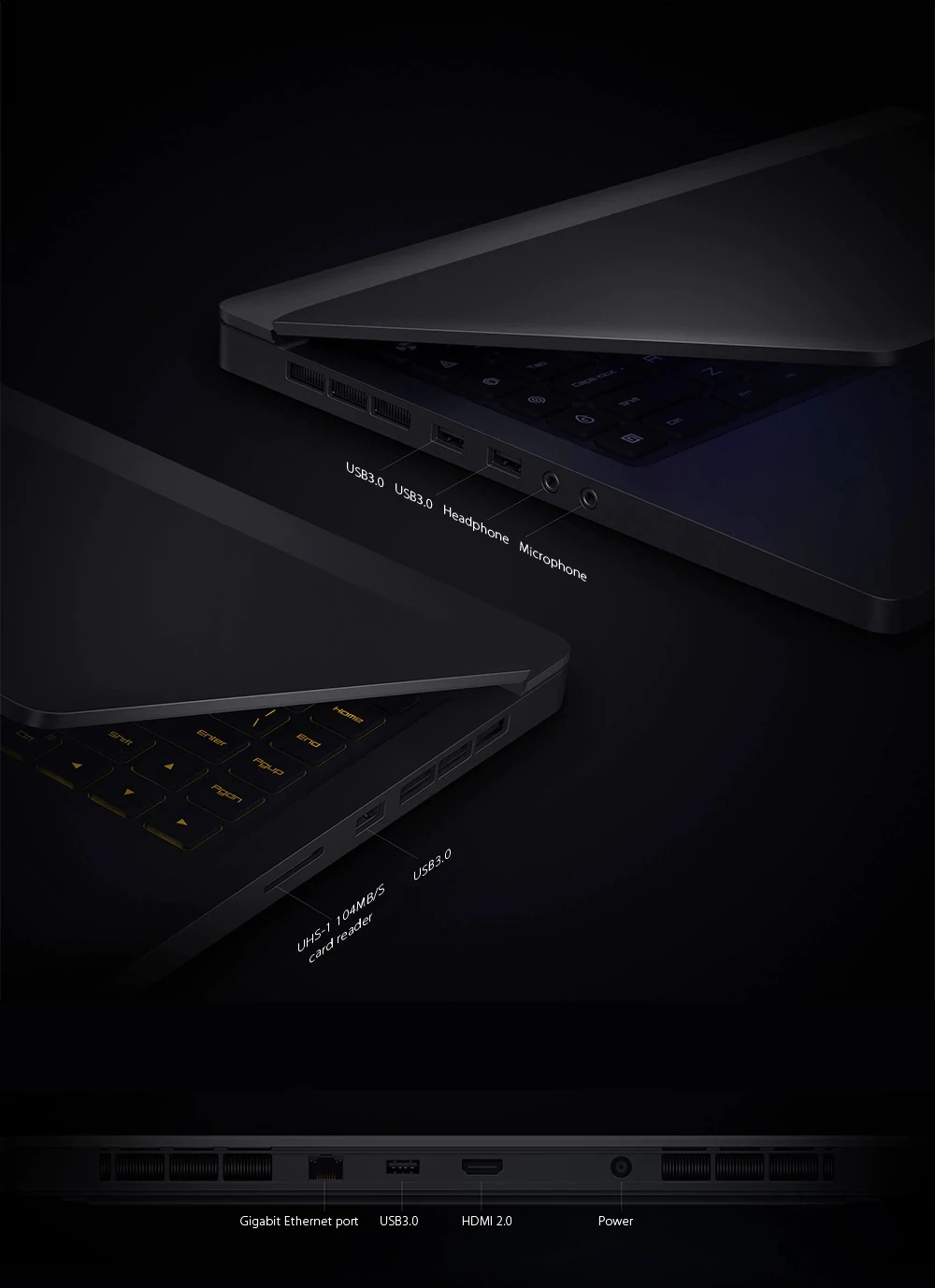 Xiaomi mi Ga mi ng 15,6 дюймовый ноутбук Intel Core i7-9750H 16 Гб ОЗУ 512 Гб ПЗУ PCle SSD GDDR4 GeForce RTX2060 Fexa Core Windows 10